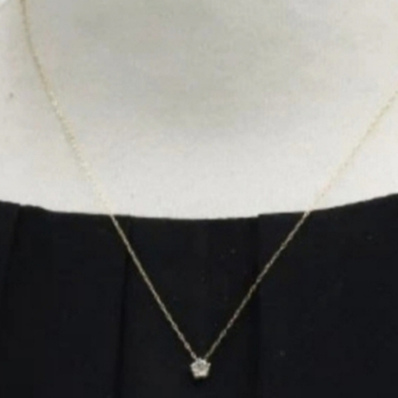 18k Yellow Gold 6 Piece Diamond Cluster Necklace W Box - Picture 14 of 14